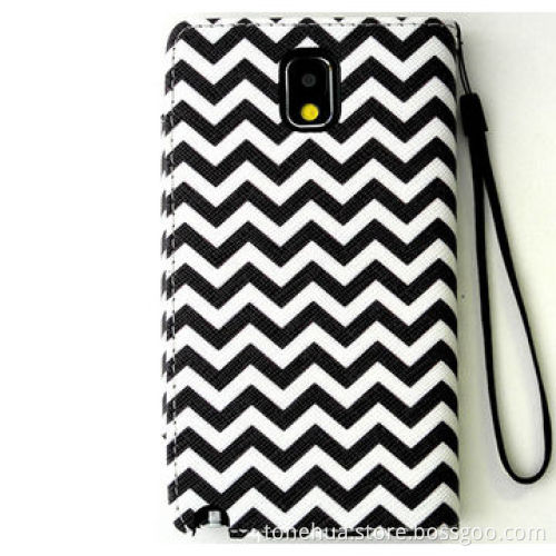 Waves Wallet Purse PU Leather Case for Samsung Galaxy Note 3